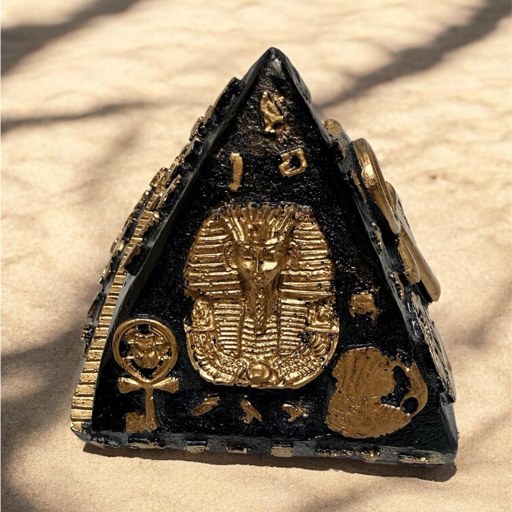Black and Gold Decorative Pyramid